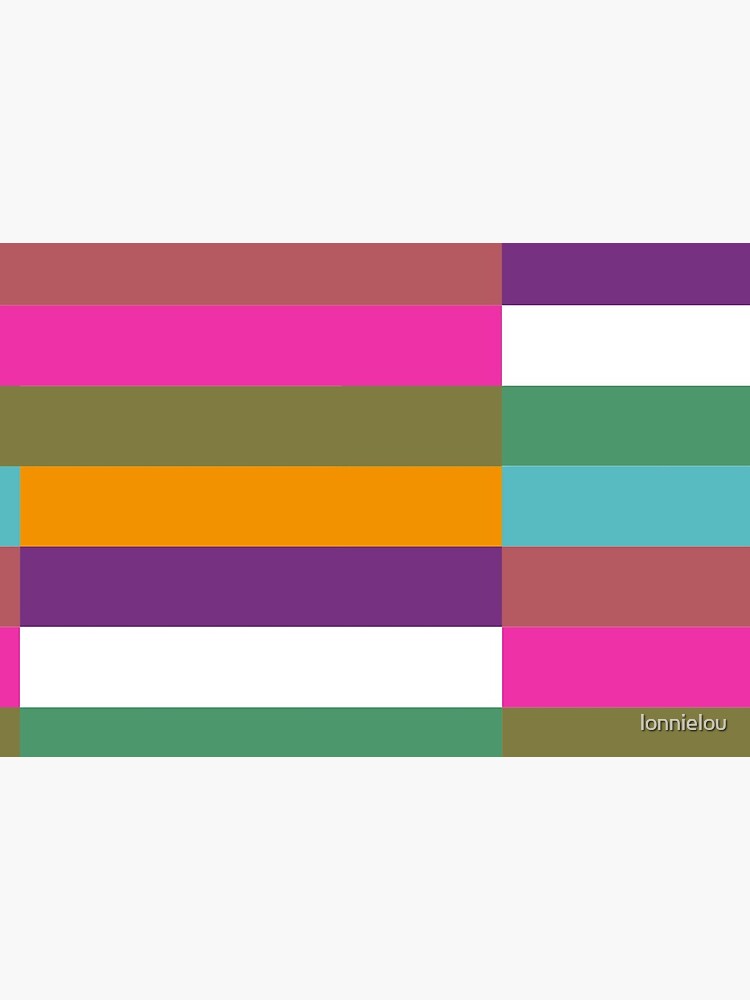 Colour Hue Block Stripes by lonnielou