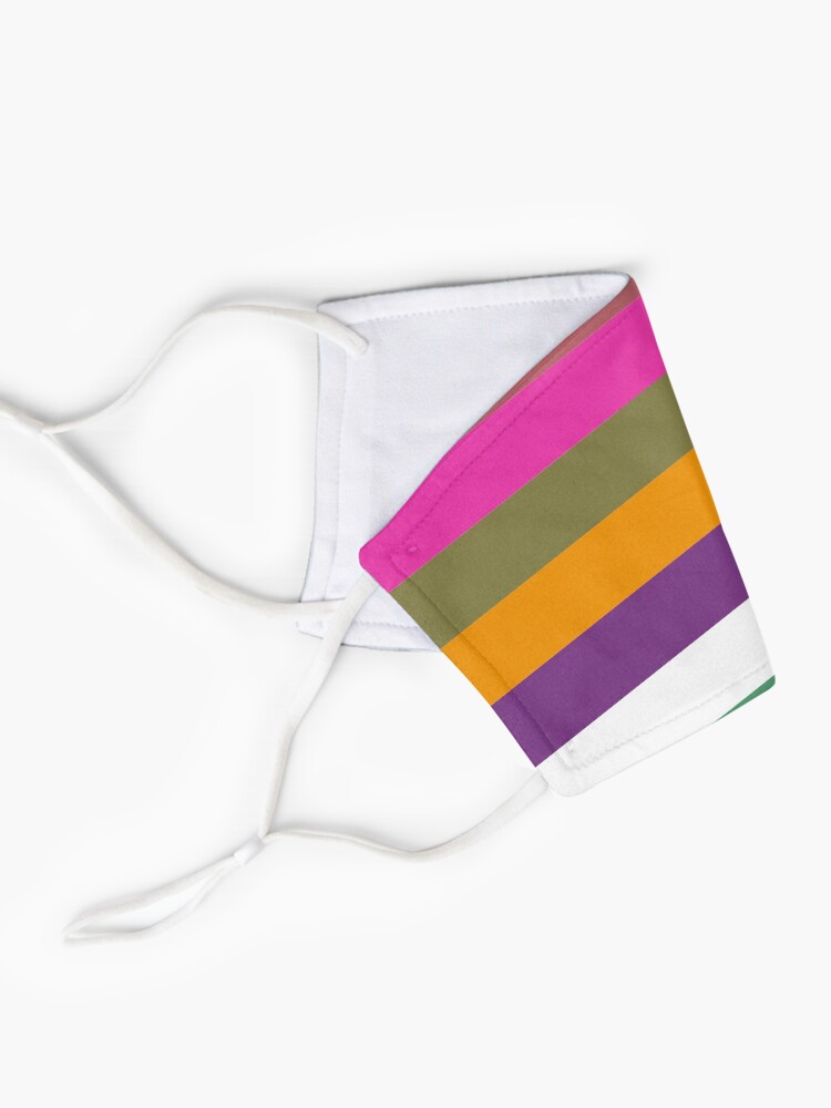 Alternate view of Colour Hue Block Stripes Mask