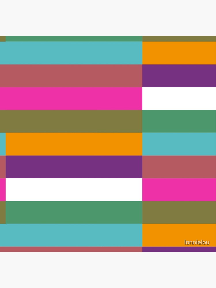 Colour Hue Block Stripes by lonnielou
