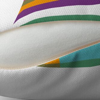 Alternate view of Colour Hue Block Stripes Throw Pillow