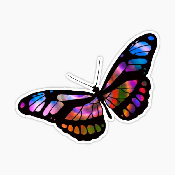 Butterfly Tie Dye Aesthetic Sticker