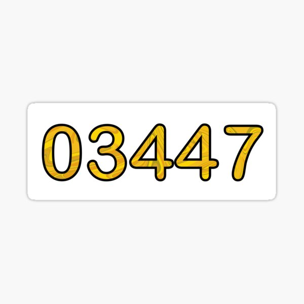 Gold 03447 Sticker