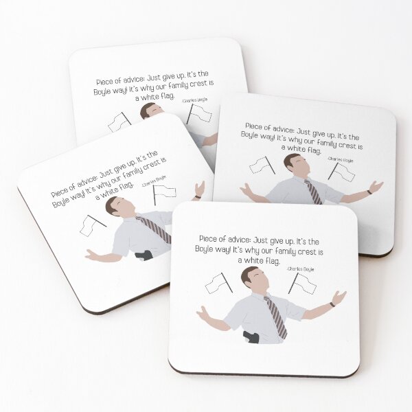 Item preview, Charles Boyle Quote - White Flag designed and sold by l-whitney.