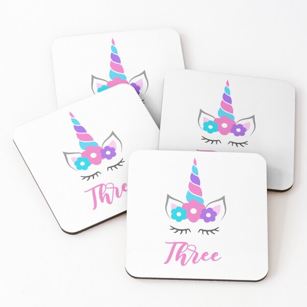 Item preview, 3rd Birthday Unicorn Gift For Girl designed and sold by silverhexagon.