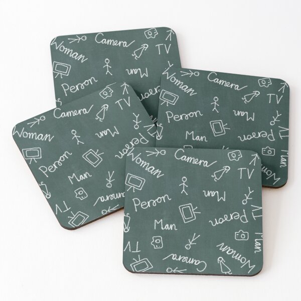Item preview, Elementary School Pattern (Person Woman Man Camera TV) designed and sold by UroliteArt.