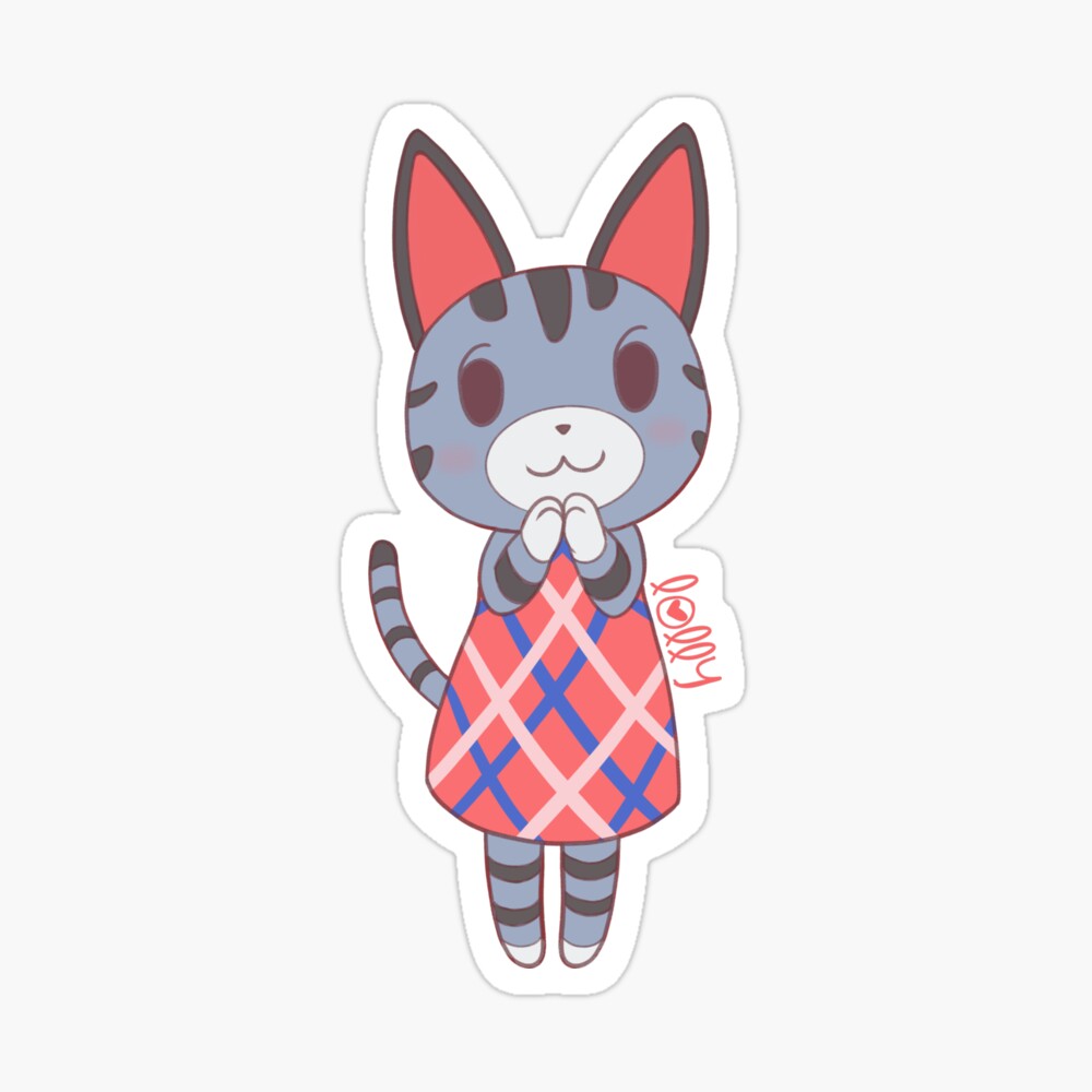 Kawaii Kitty Cat Art Print