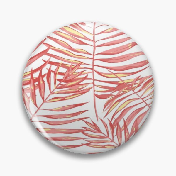 Item preview, Coral tropical leaf pattern designed and sold by MLD112.
