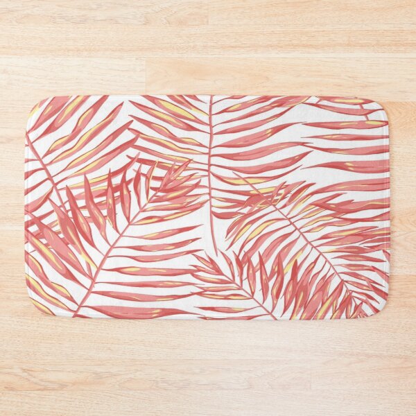 Item preview, Coral tropical leaf pattern designed and sold by MLD112.