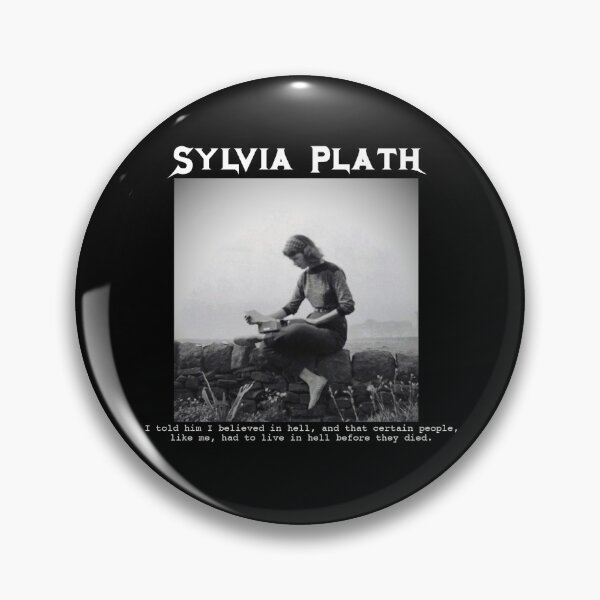 Item preview, metal sylvia plath designed and sold by caxcma.