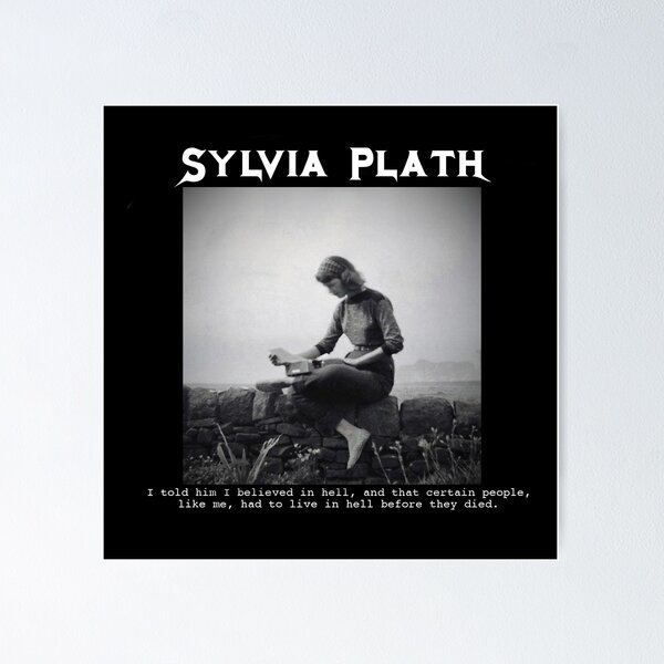 Item preview, metal sylvia plath designed and sold by caxcma.