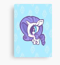 Weeny My Little Pony- Rarity Canvas Print