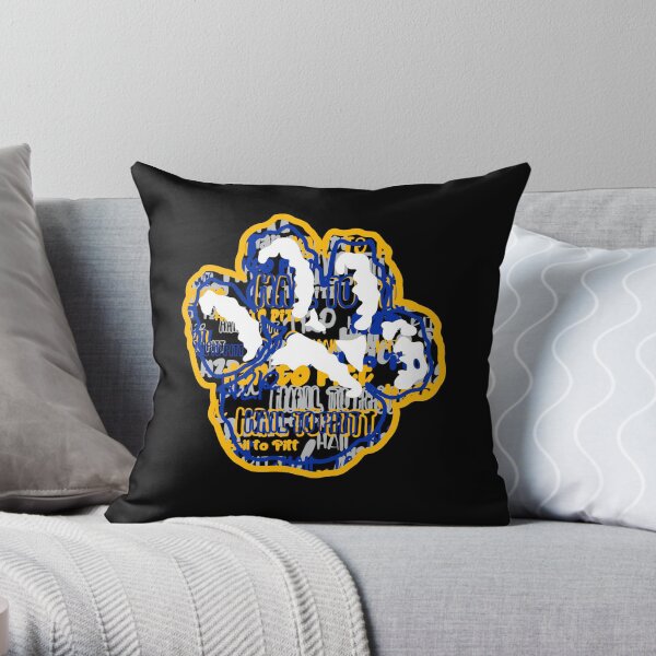 Pitt Paw Print Throw Pillow