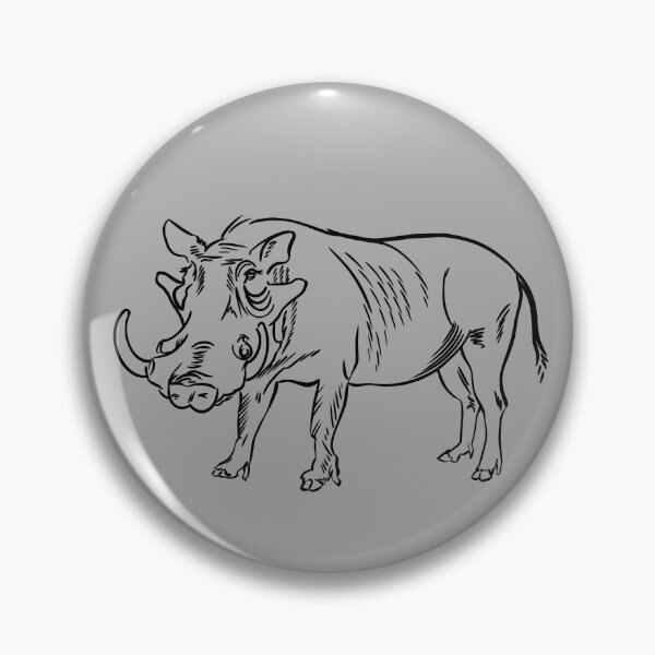 Item preview, warthog zoo animals coloring line art designed and sold by Designwebjae.