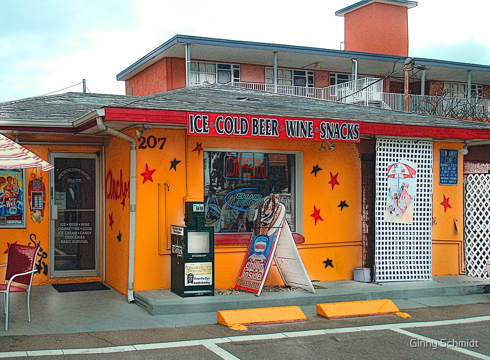 "Anchor Mini Mart, Clearwater Beach" by Ginny Schmidt Redbubble