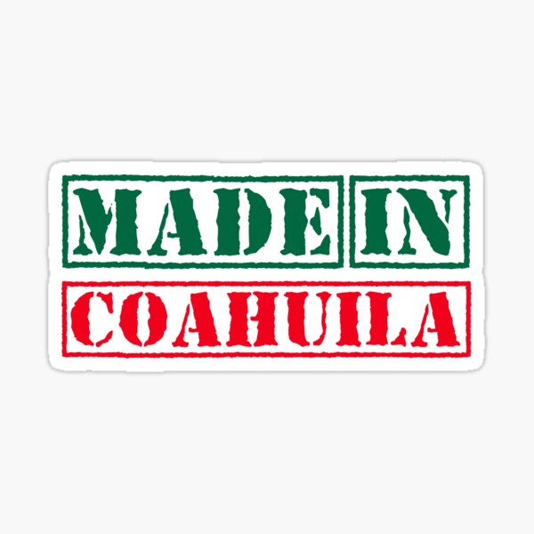 Coahuila Mexico Stickers sold by Inhaler Hunched, SKU 4609630