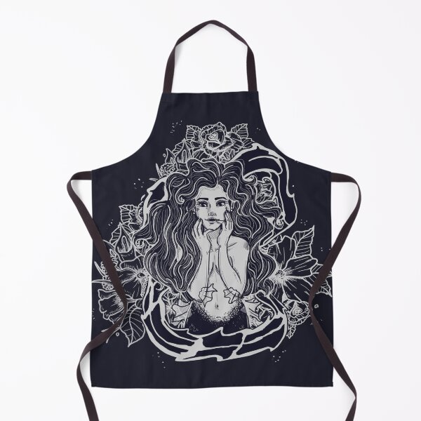 Item preview, Mermaid with flowers designed and sold by Soulcalavera.