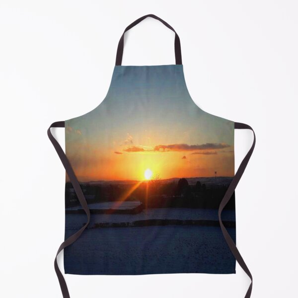 Item preview, Sunset Over Snowy Fields Landscape designed and sold by MysticMagpie.