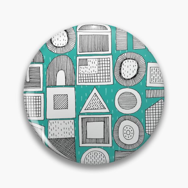 Item preview, frisson memphis bw aqua dash designed and sold by scrummy.