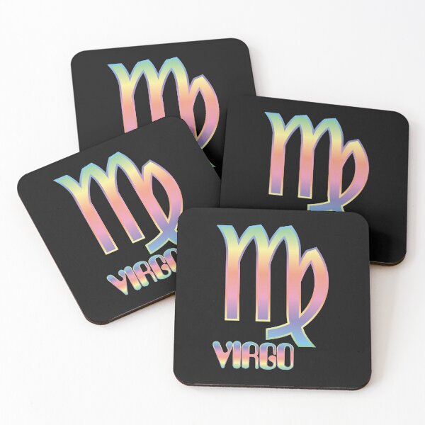 Item preview, Virgo Zodiac Sign In A Pastel Rainbow Spectrum (Symbol & Text) Design designed and sold by Bill Shearer.