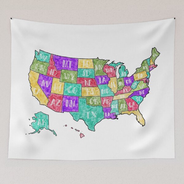 Item preview, Watercolor Map  designed and sold by artbyrandaa.
