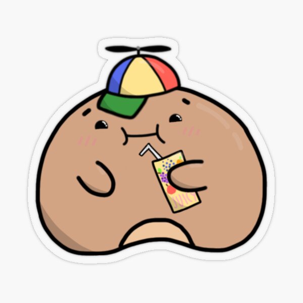 Kawaii Small Smol Tumblr Bean | Sticker