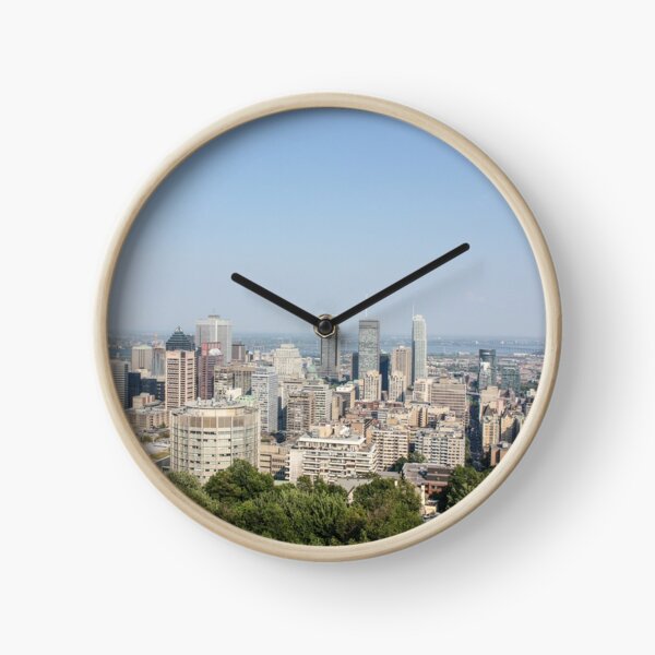 Montreal skyline Clock