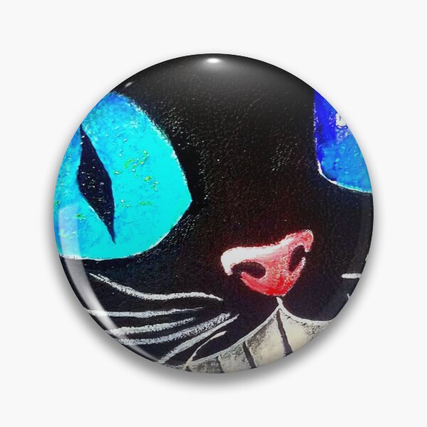Item preview, Black cat with blue eyes designed and sold by EtherealMoments.
