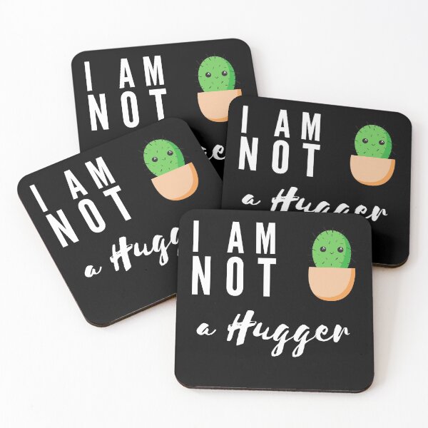 Item preview, I AM NOT A HUGGER  designed and sold by Peaceful Life Co.