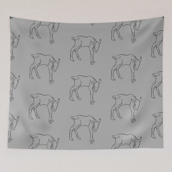 Item preview, addax zoo animals coloring line art designed and sold by Designwebjae.