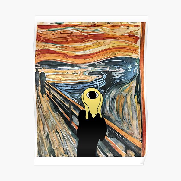 The Scream Joke Posters Redbubble