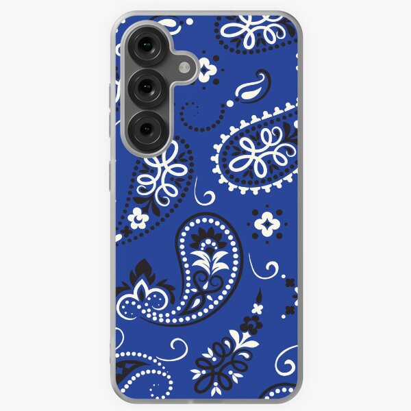 Vista previa del artículo con la obra «Máscara de pañuelo - Azul - Patrón de Paisley», diseñado y vendido por winkiewinx.