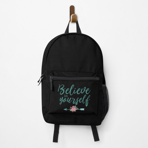 Item preview, Believe in Yourself Quote on Black Background designed and sold by Textography1.