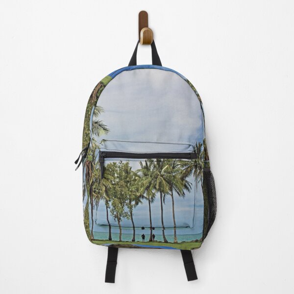 Item preview, Tropical waterfront park with palm trees designed and sold by Randell Burke.
