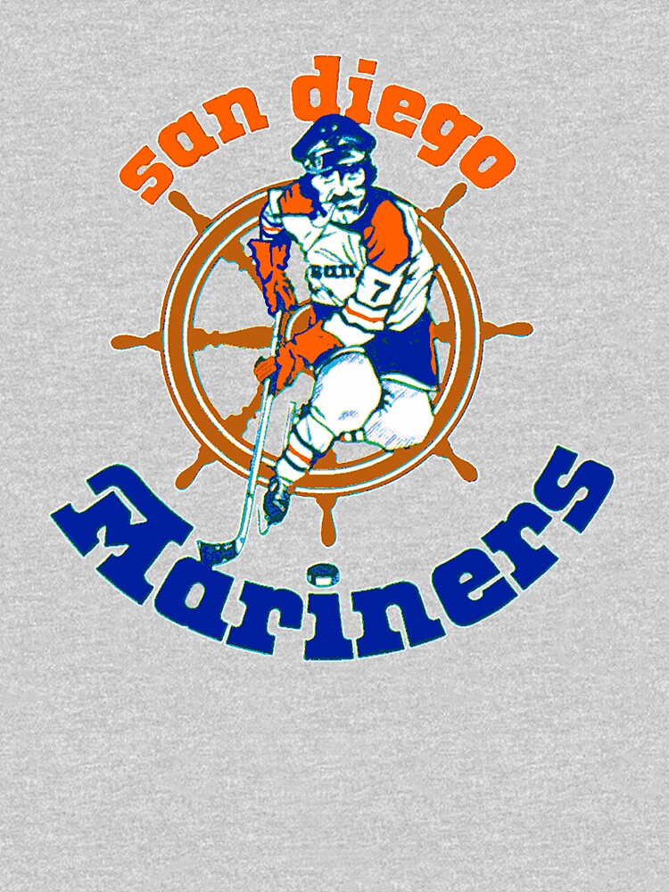 Vintage Ice Hockey San Diego Mariners Logo T-Shirt (WHA) Orange / S