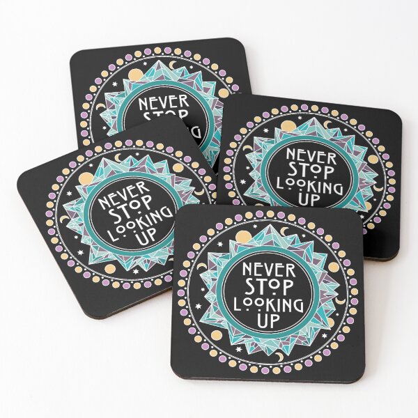 Item preview, Never Stop Looking Up Inspirational Quote designed and sold by theblueofmyeye.