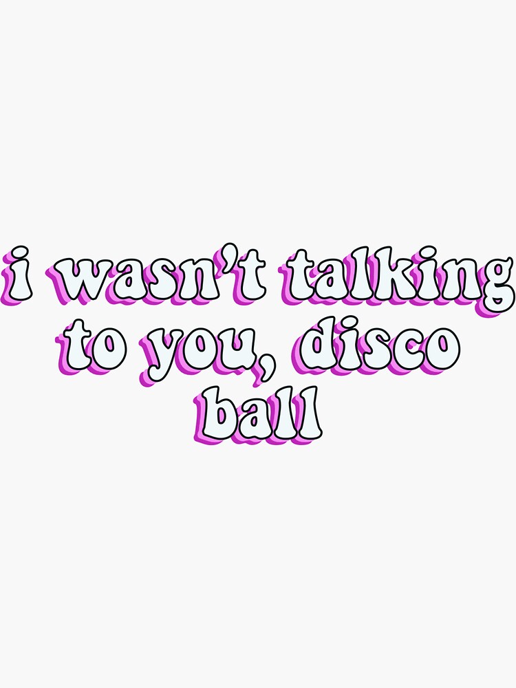 "cathy candy apples dance moms disco ball quote pink" Sticker for Sale