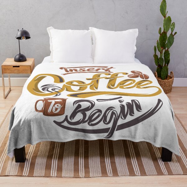 Item preview, Insert coffee to begin coffee funny t-shirt white designed and sold by coffeeapparel.