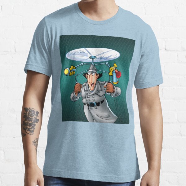 pengeoverførsel Slid solidaritet Inspector Gadget - Flying helicopter" Essential T-Shirt for Sale by Art  Factory | Redbubble