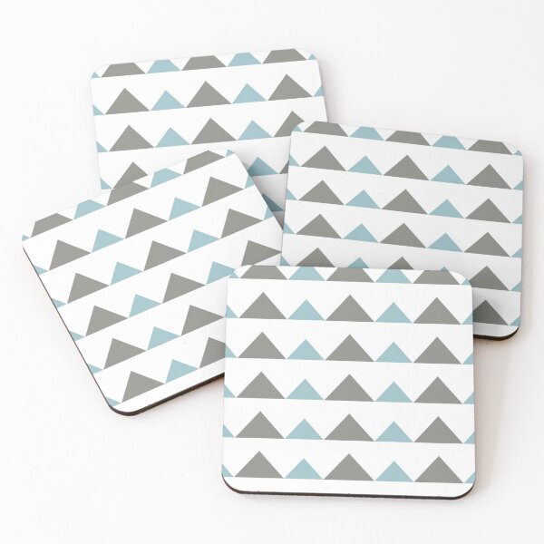 Item preview, Modern Blue and Brown Pyramid Pattern designed and sold by Poetic Patterns Studio.