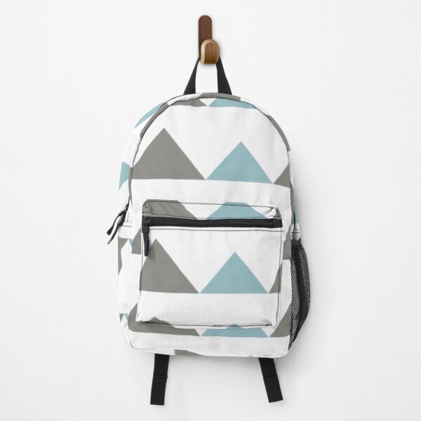 Item preview, Modern Blue and Brown Pyramid Pattern designed and sold by Poetic Patterns Studio.