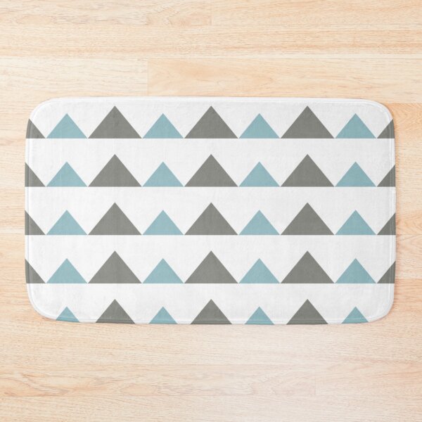 Item preview, Modern Blue and Brown Pyramid Pattern designed and sold by Poetic Patterns Studio.