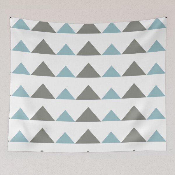 Item preview, Modern Blue and Brown Pyramid Pattern designed and sold by Poetic Patterns Studio.