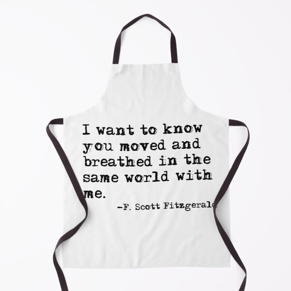 Item preview, Moved and breathed in the same world - Fitzgerald quote designed and sold by peggieprints.