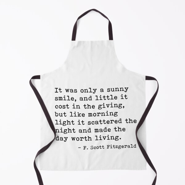 Item preview, It was only a sunny smile - Fitzgerald quote designed and sold by peggieprints.