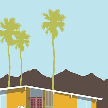 Artwork thumbnail, Mid-Century Modern Palm Springs Inspired House #3 by aMano-mapping