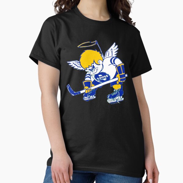 Vista previa del artículo con la obra «Minnesota Fighting Saints Equipo de hockey de la WHA», diseñado y vendido por jordansarcher.
