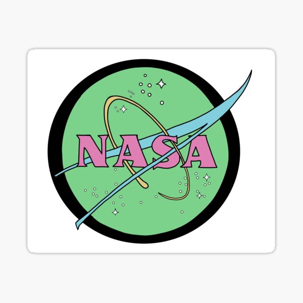 Pink Nasa Stickers for Sale