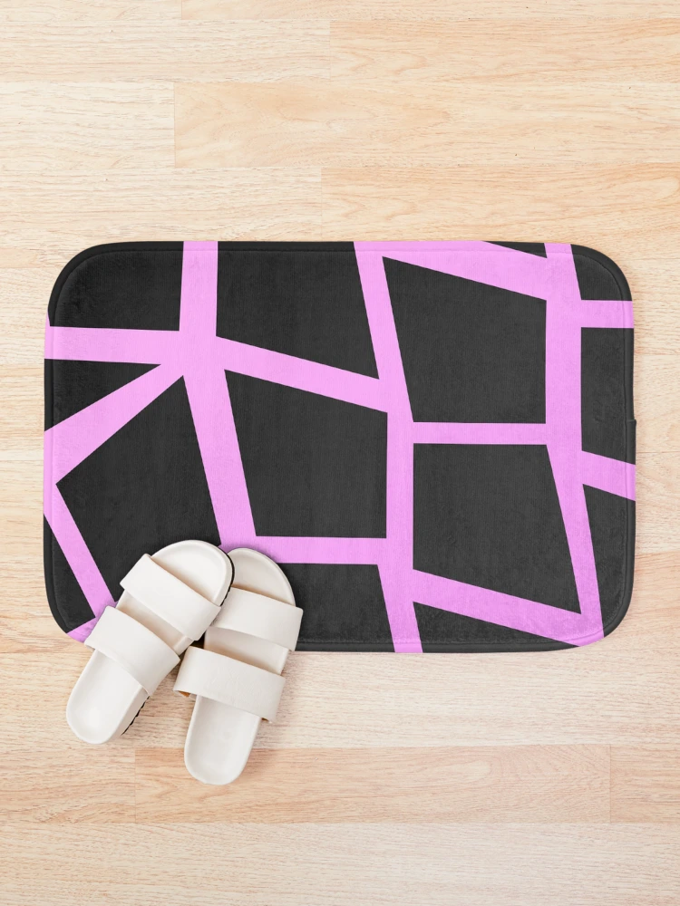Thumbnail 1 of 6, Bath Mat, Pink Giraffe Pattern designed and sold by eidrood.