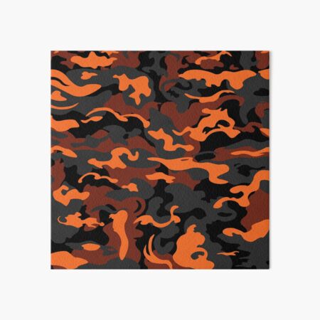 Camo Style - Black and Yellow Camouflage Art Board Print for Sale