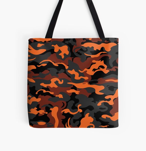 orange camo bag